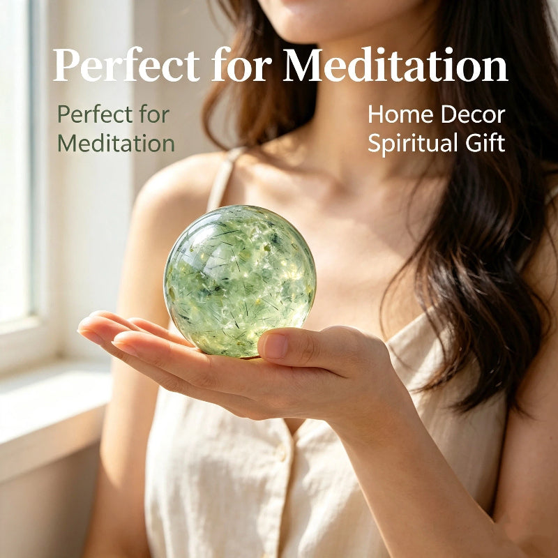 Natural grapevine crystal ball