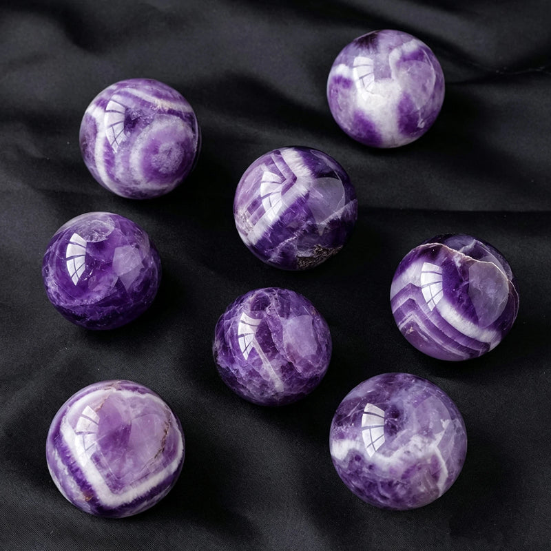 Natural dream purple crystal ball