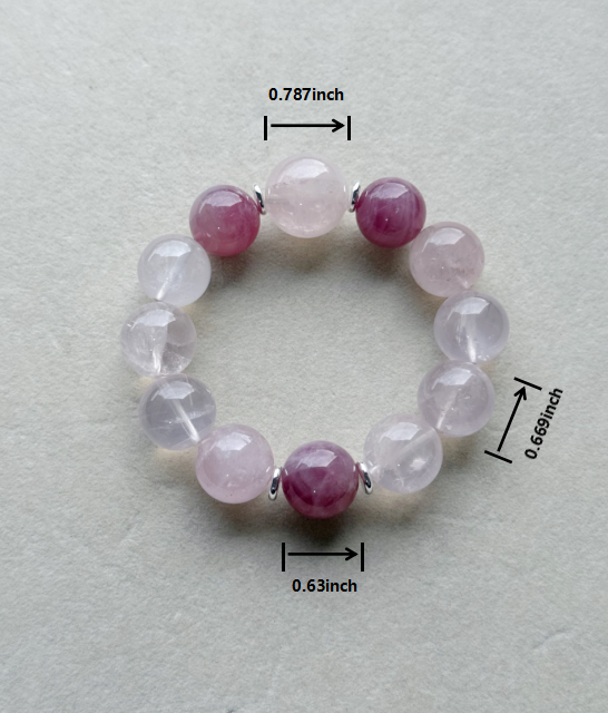 Rose quartz original design bracelet Chunky beads