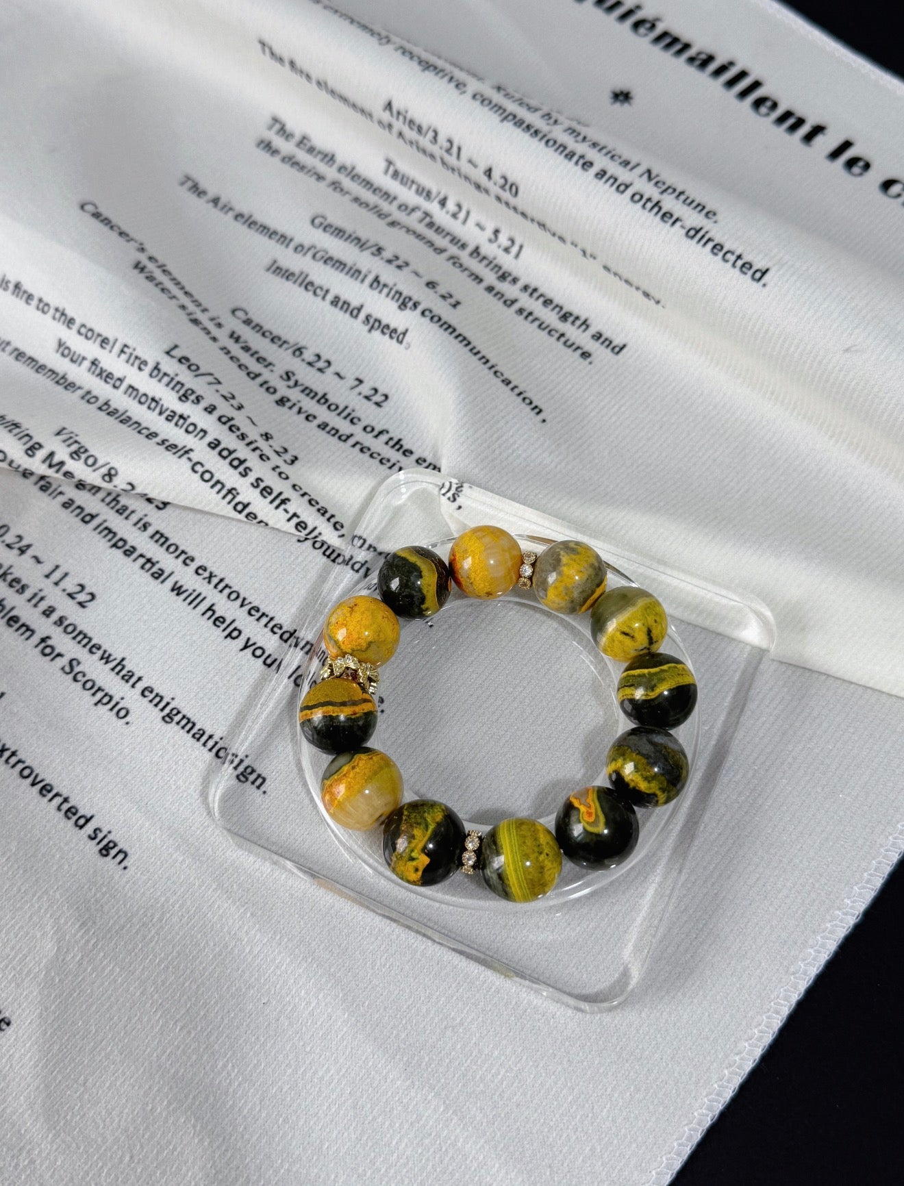 Bumblebee jasper original design bracelet