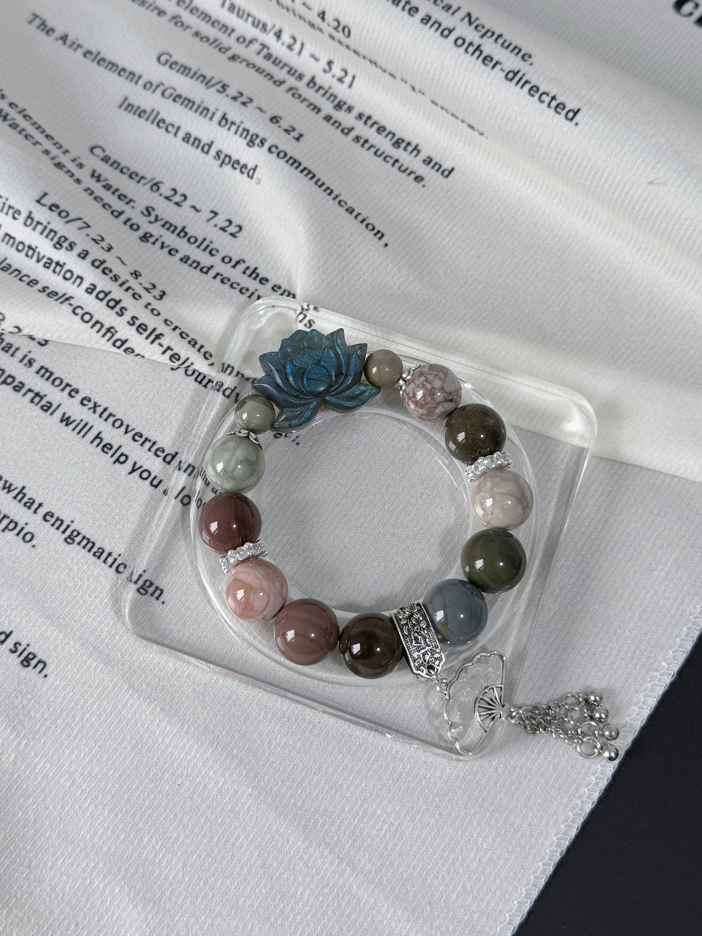 Alashan agate original design bracelet