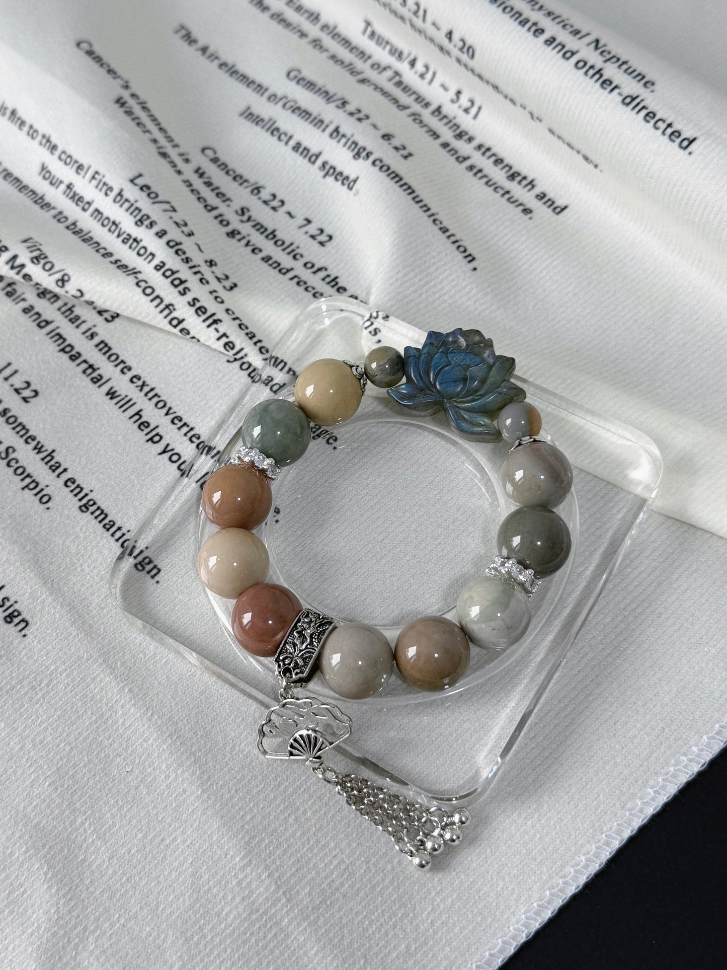 Alashan agate original design bracelet