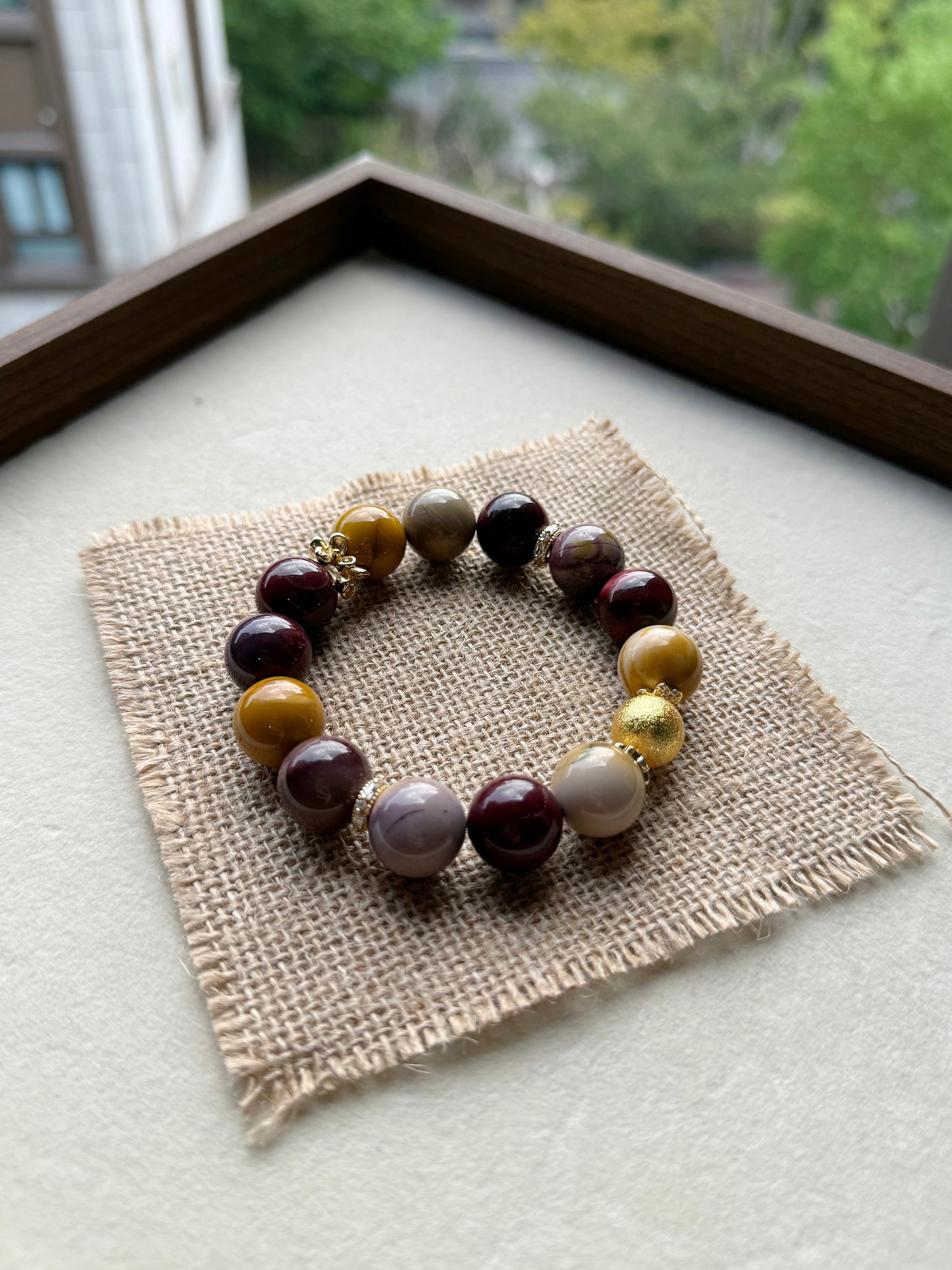 Mookaite jasper original design bracelet