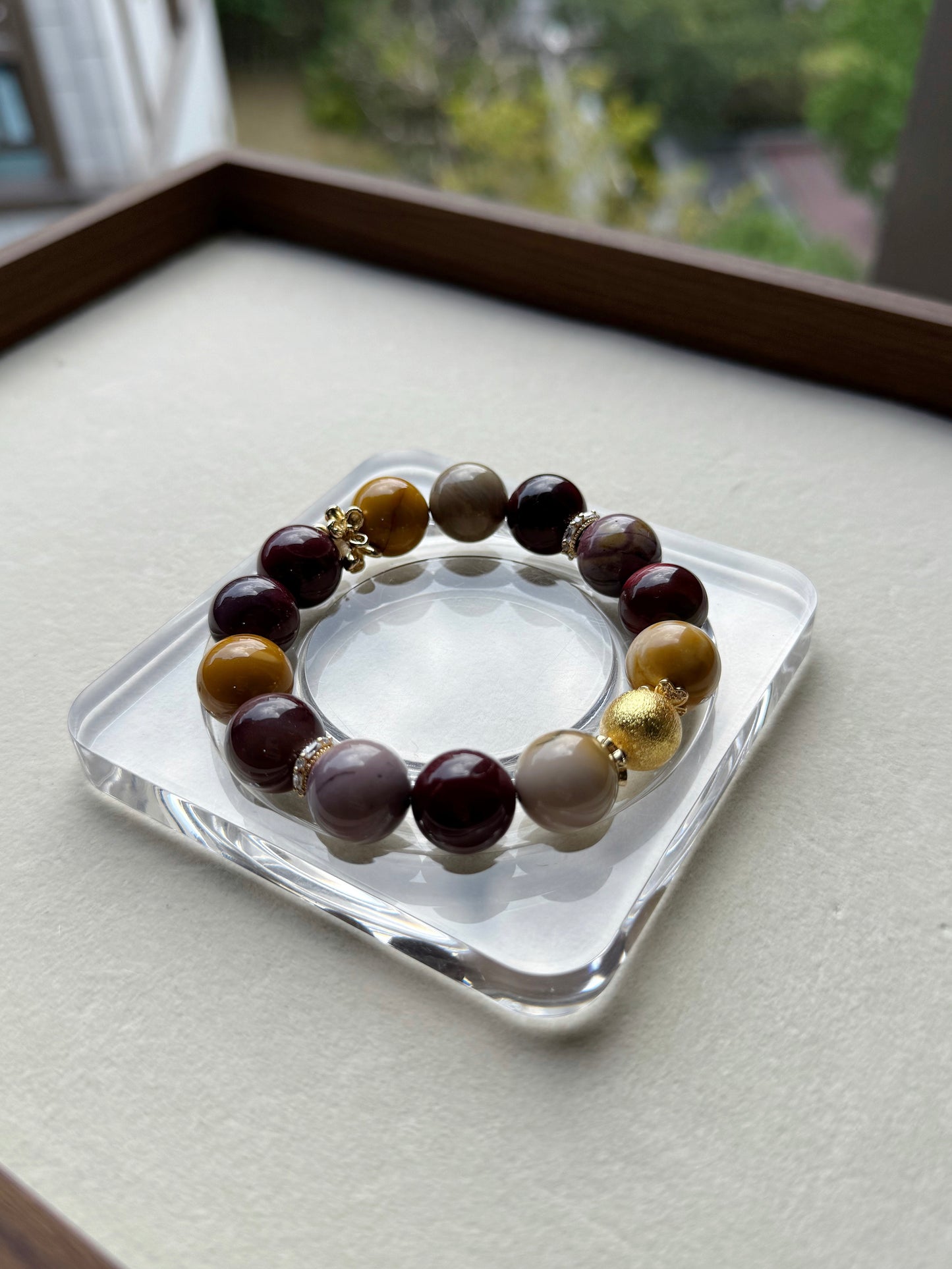 Mookaite jasper original design bracelet