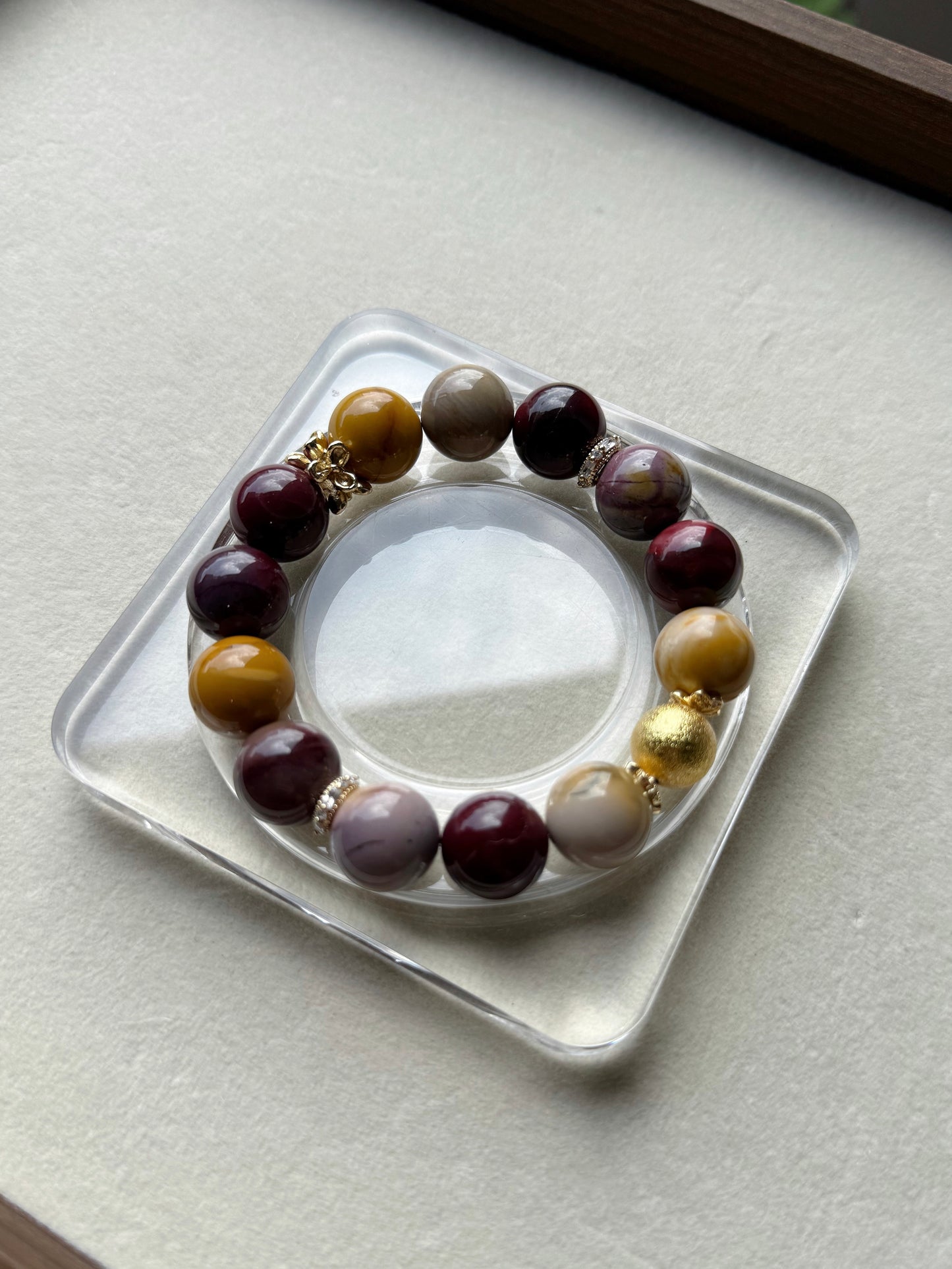 Mookaite jasper original design bracelet