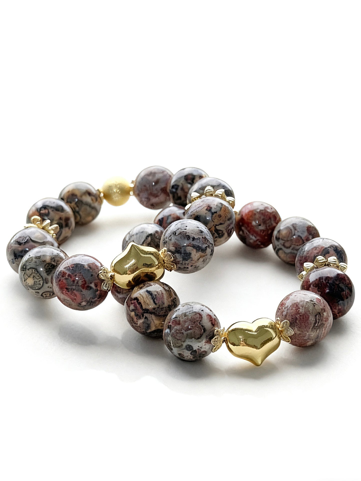 Leopard skin jasper original design bracelet
