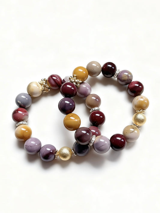Mookaite jasper original design bracelet