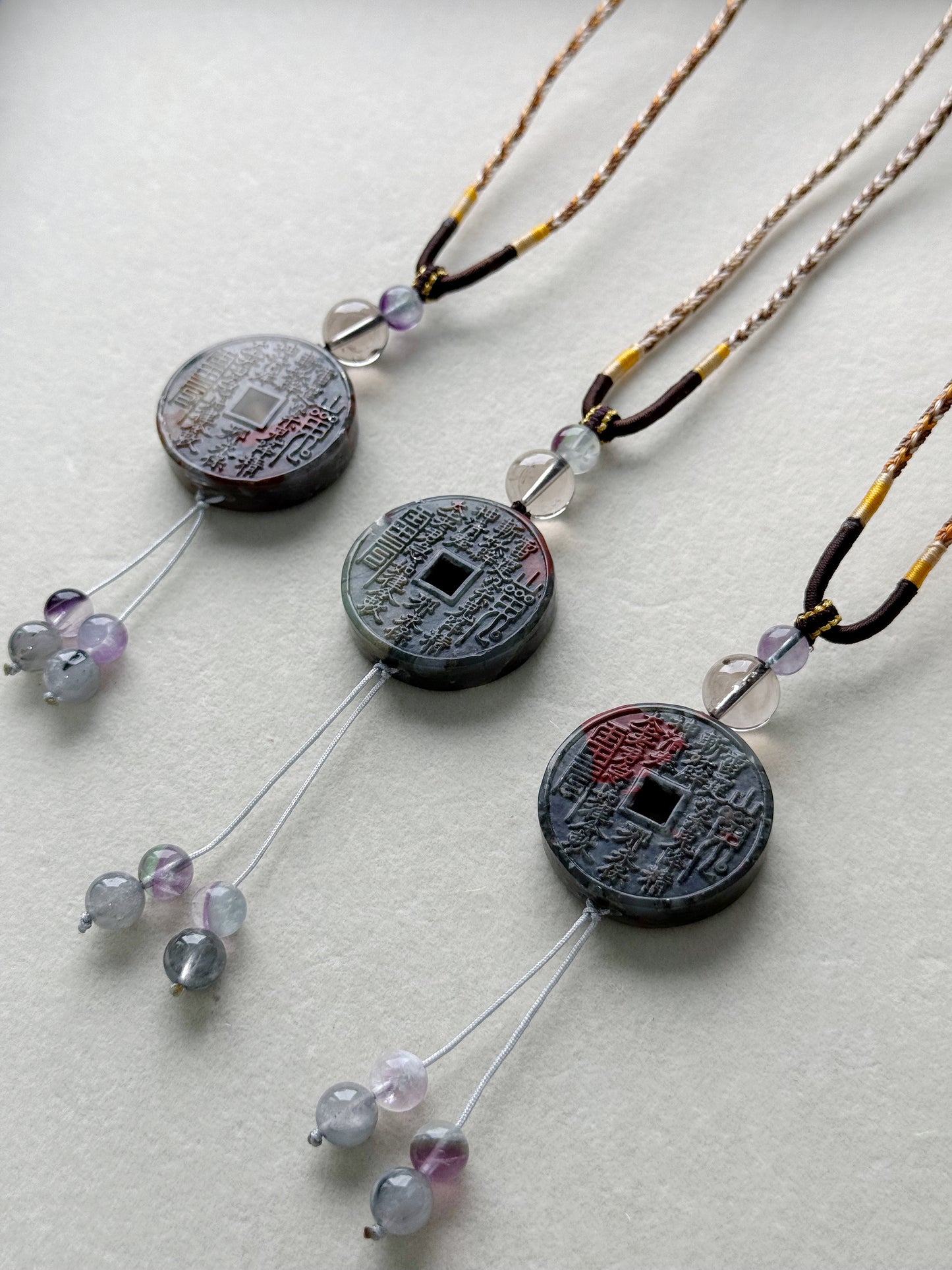 Bloodstone necklace (adjustable size)