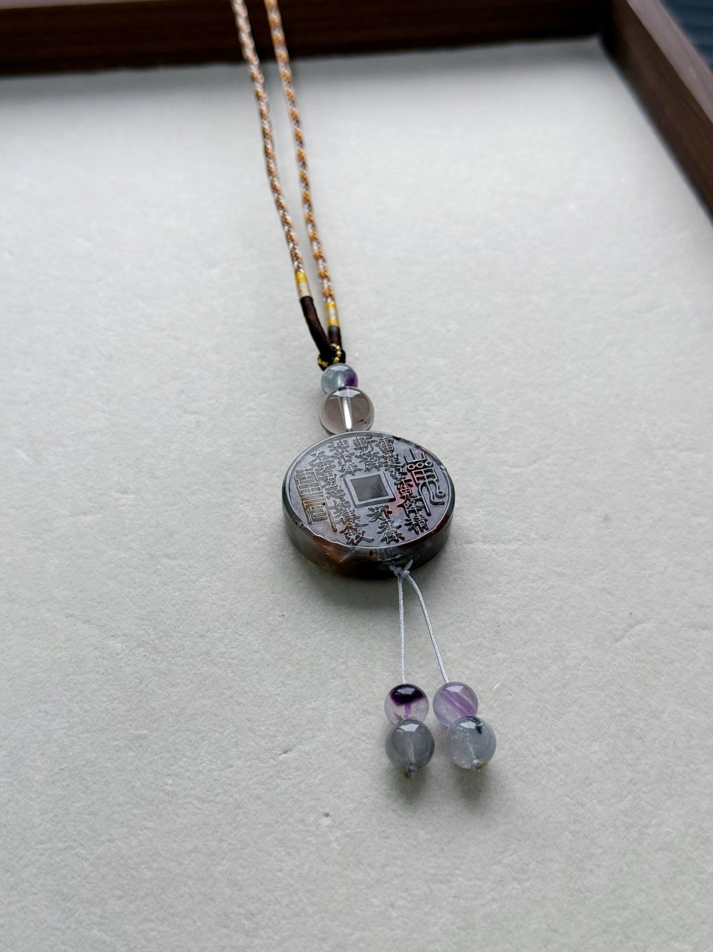 Bloodstone necklace (adjustable size)