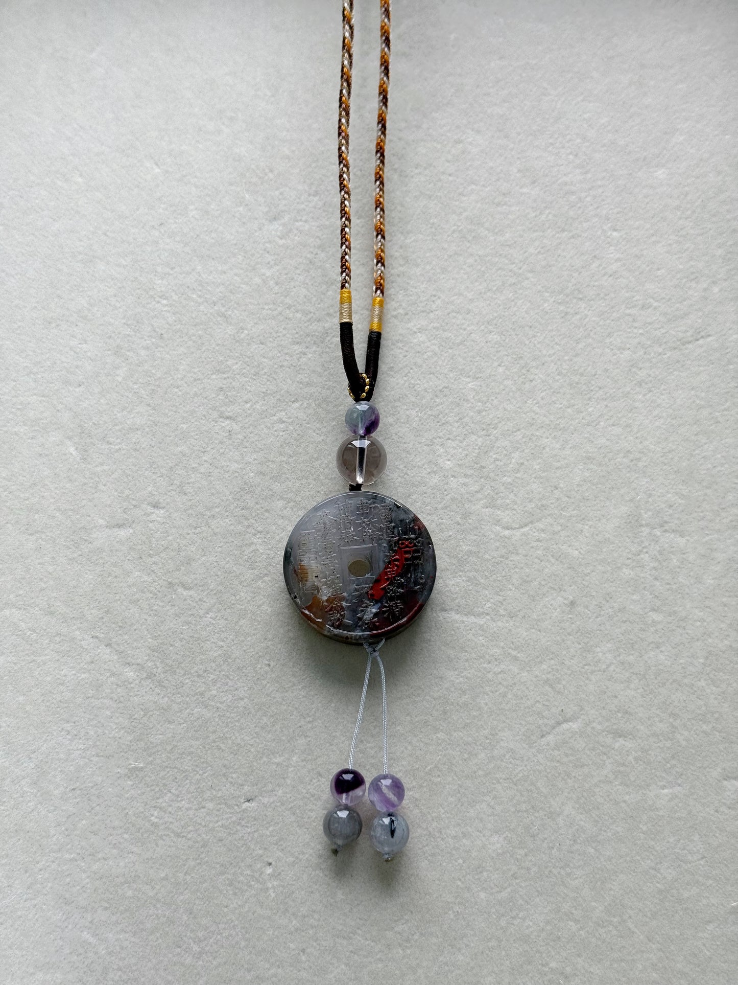 Bloodstone necklace (adjustable size)