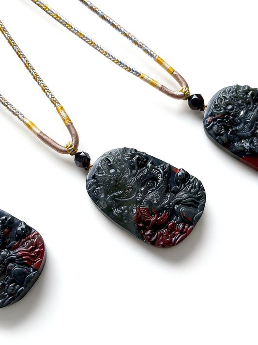 Bloodstone dragon(adjustable size)