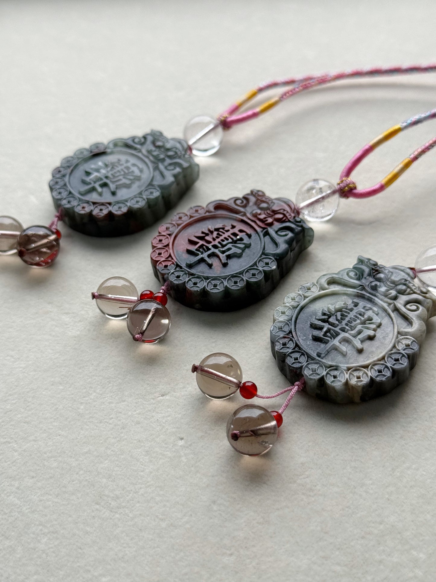 Bloodstone necklace (adjustable size)