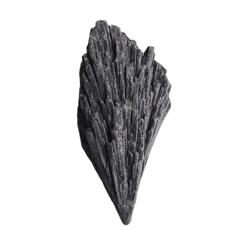 Natural black tourmaline feathers