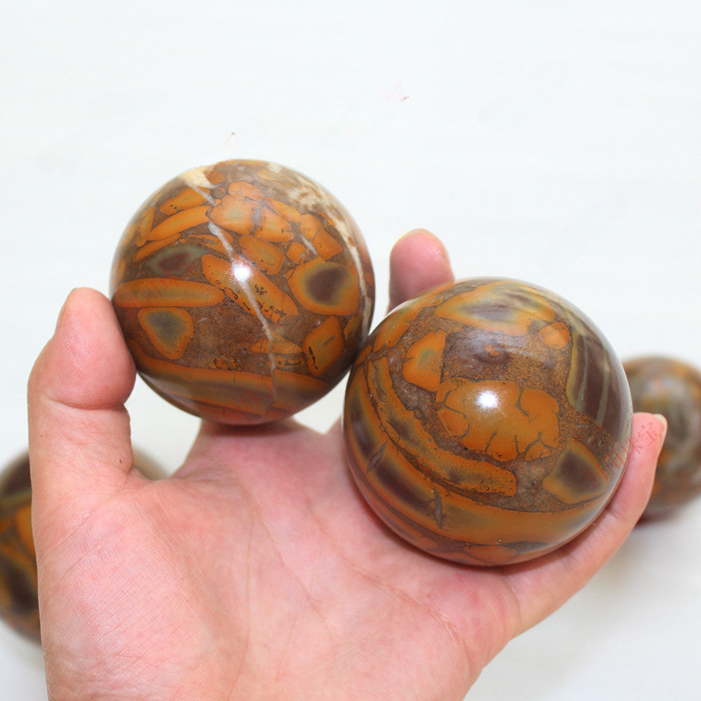 Bamboo Leaf jasper crystal ball/sphere