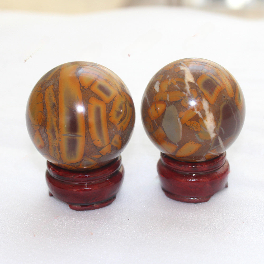 Bamboo Leaf jasper crystal ball/sphere