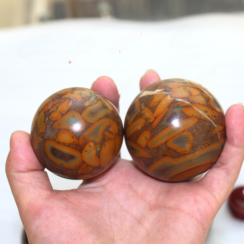 Bamboo Leaf jasper crystal ball/sphere