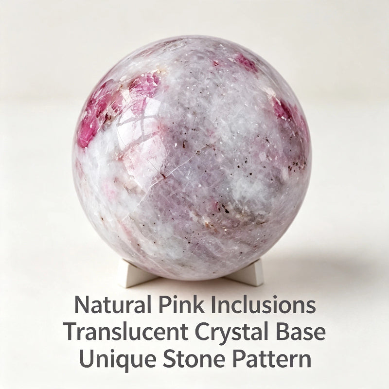 Natural crystal powder tourmaline ball