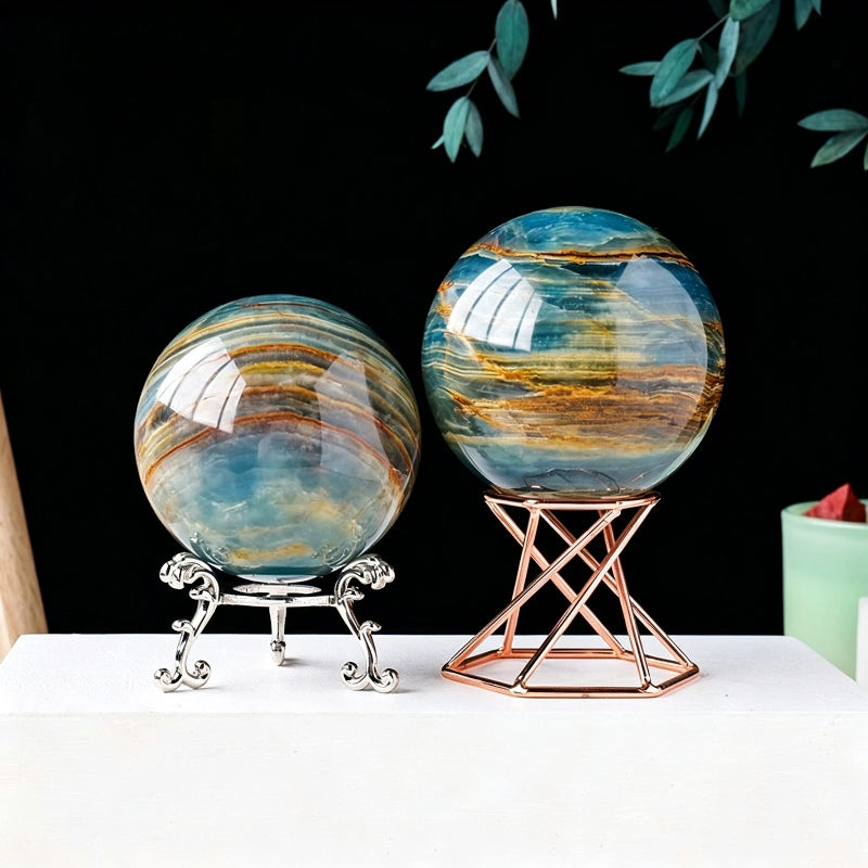 Natural Blue Amway Crystal Ball