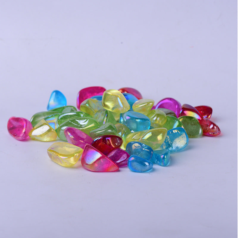 Natural crystal aura crystal fish tank