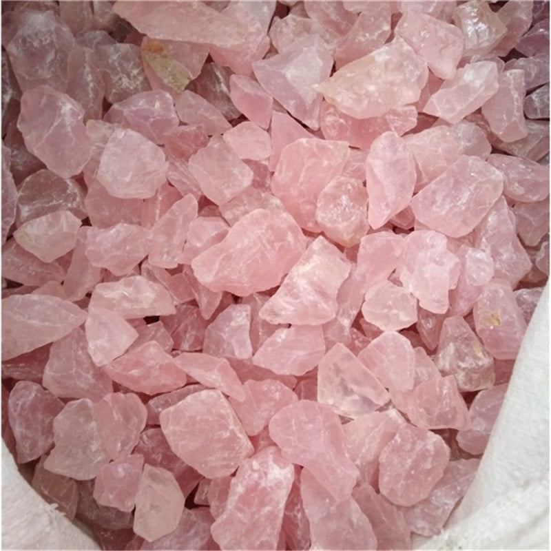 Natural rose quartz  stone chips