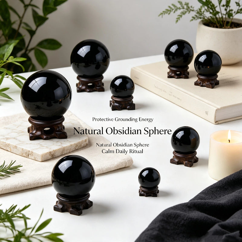 Obsidian crystal ball
