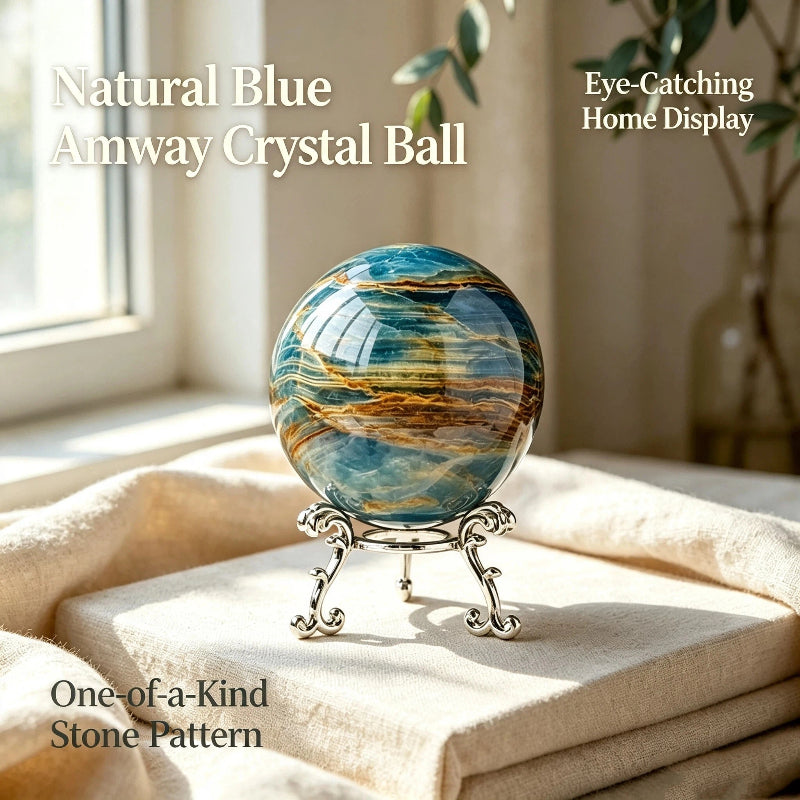 Natural Blue Amway Crystal Ball