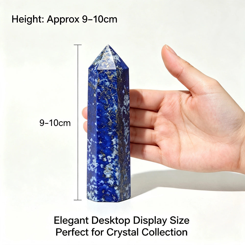 Natural lapis lazuli crystal column