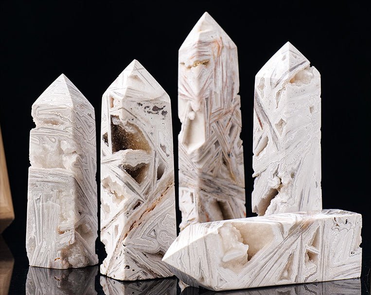 Mexico agate cave crystal column
