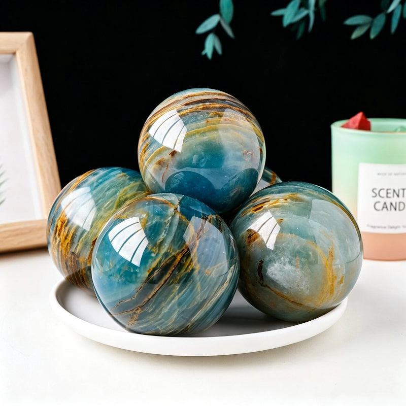 Natural Blue Amway Crystal Ball