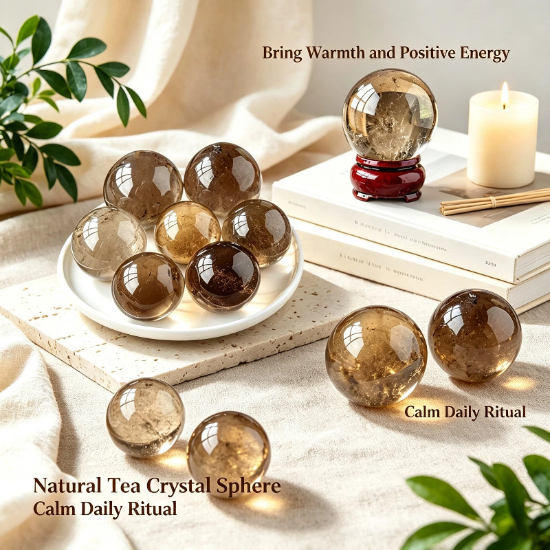 Natural tea crystal ball