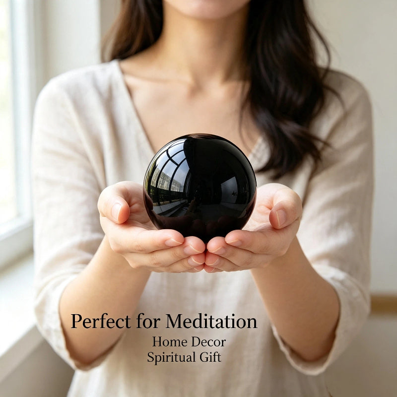 Obsidian crystal ball