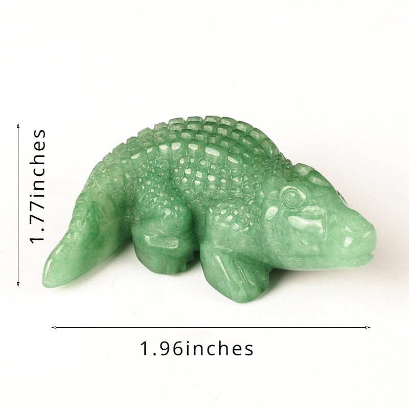 Natural crystal crocodile