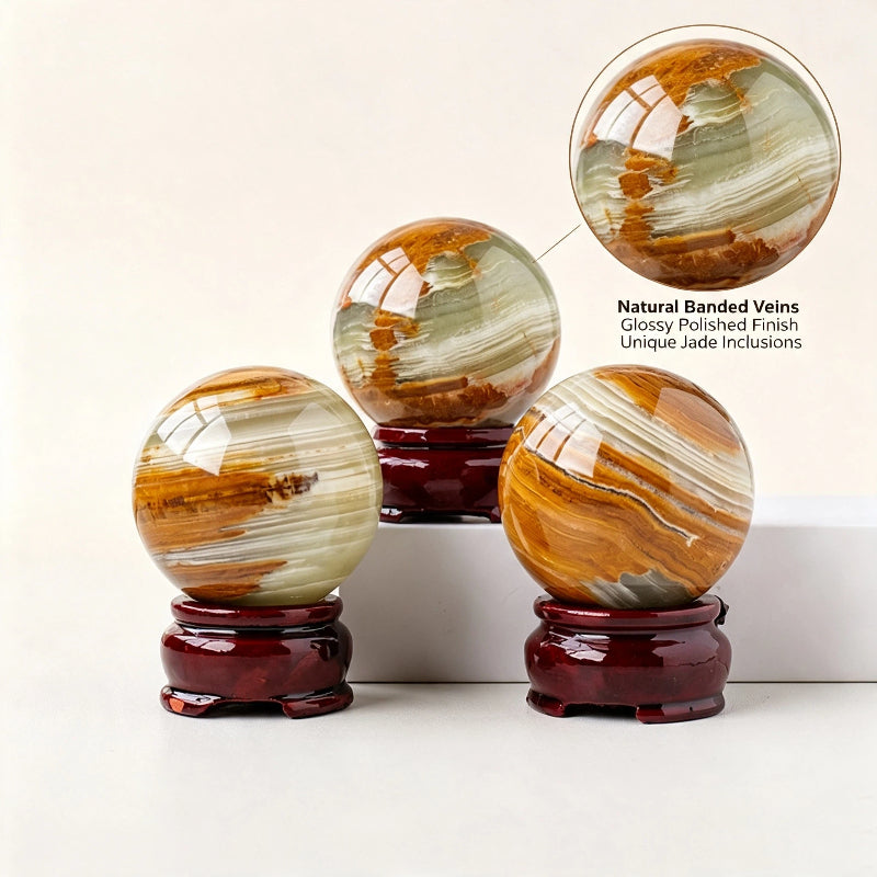 Natural Afghan jade crystal ball