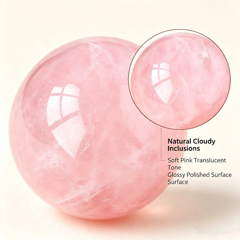 Natural powder crystal ball