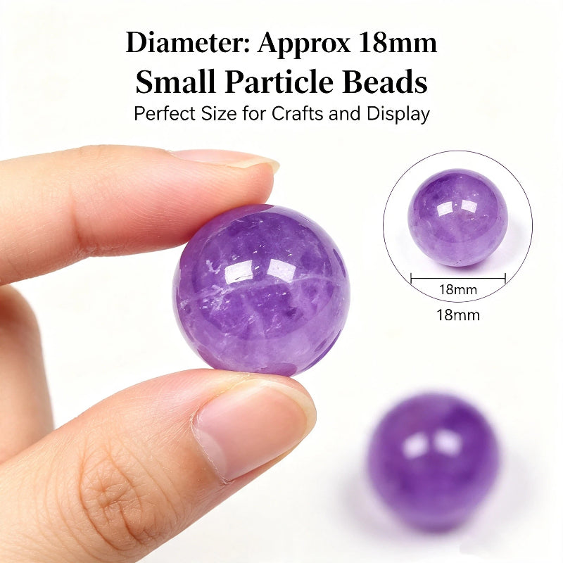 Uruguay natural amethyst ball small particle beads