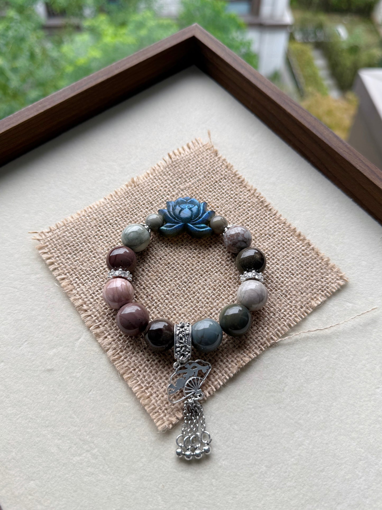 Alashan agate original design bracelet