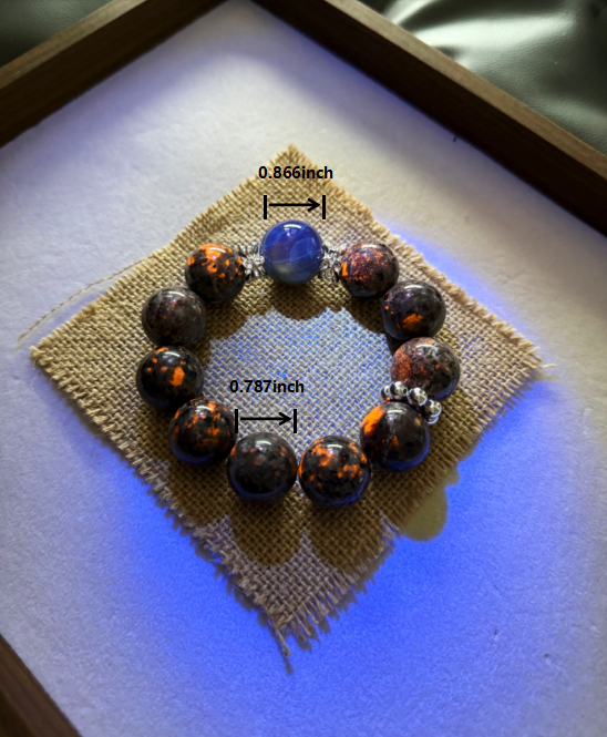 Yooperlite & Laborite original design bracelet Chunky beads