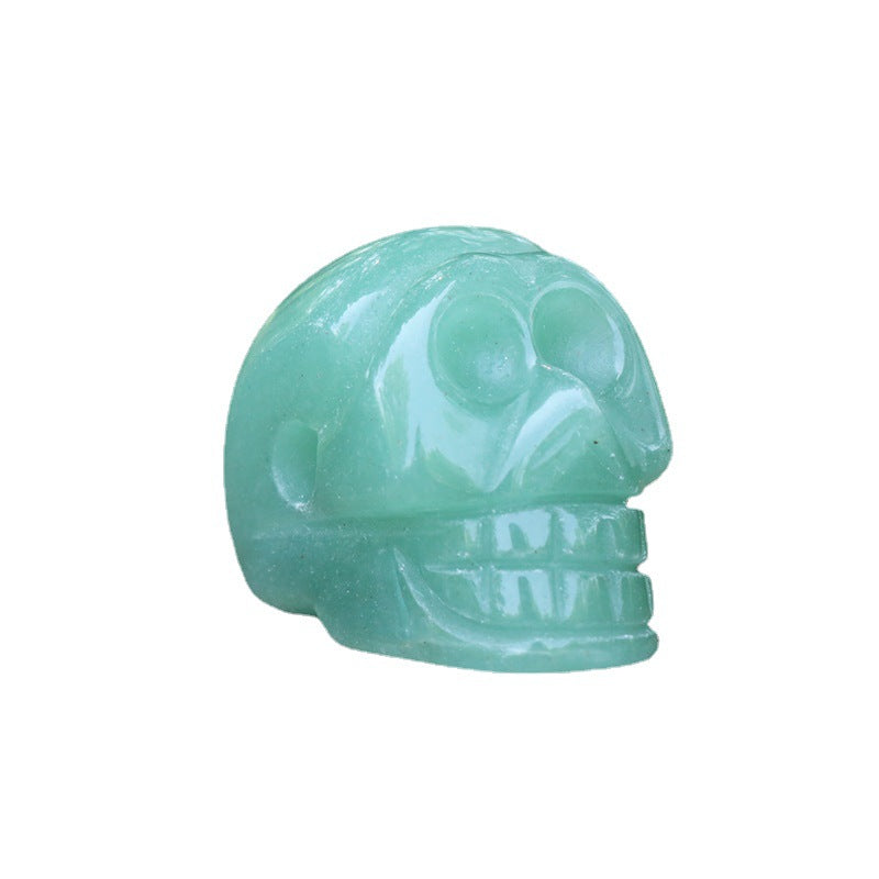 Rock crystal skull ghost head