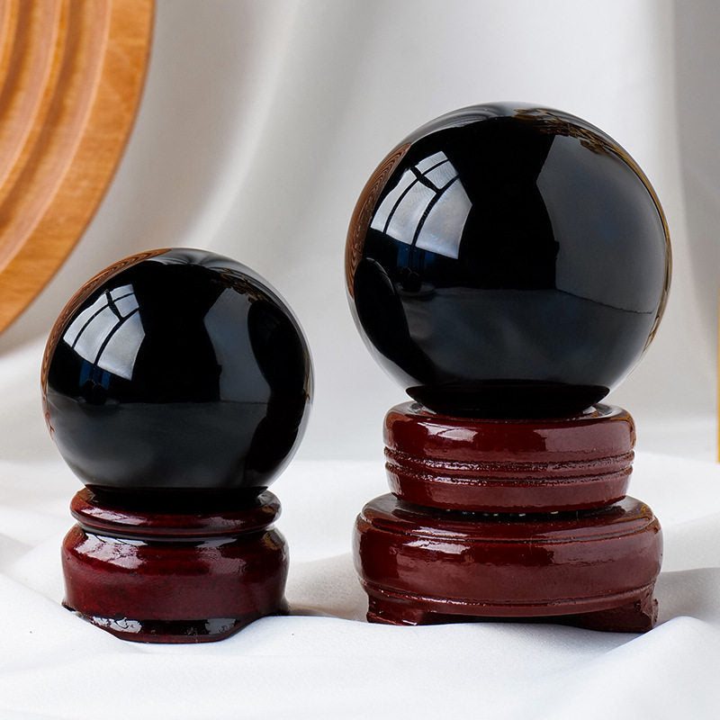 Obsidian crystal ball