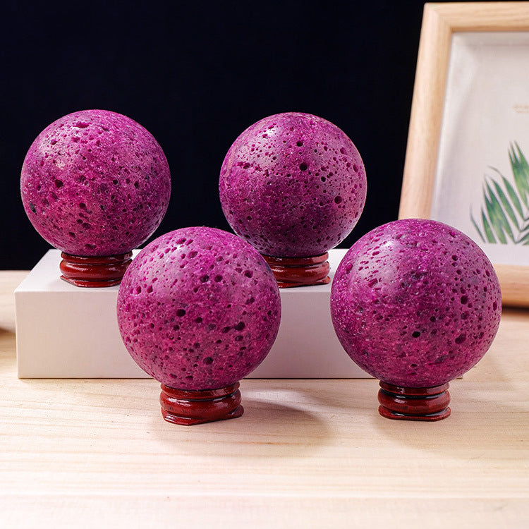 Natural Ruby Crystal Ball