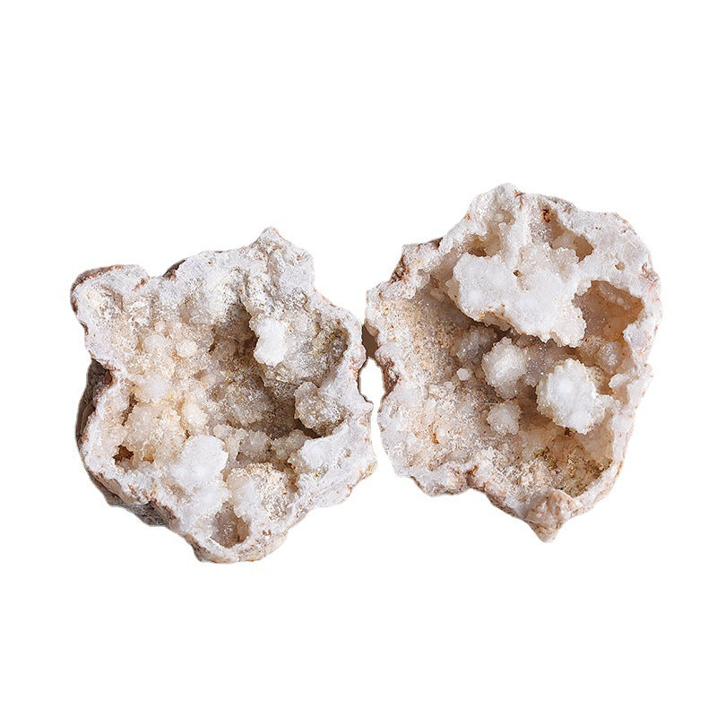 Natural  crystal cave agate geode