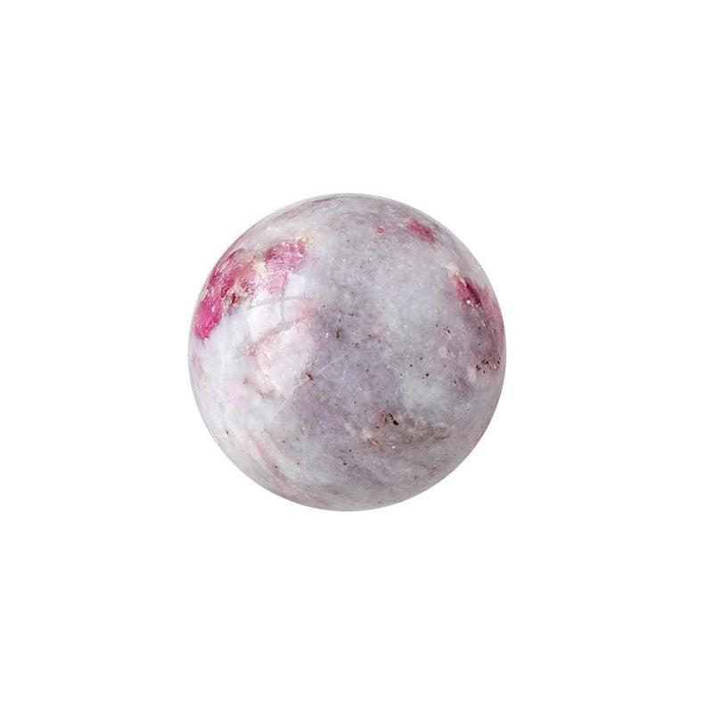 Natural crystal pink tourmaline ball/sphere