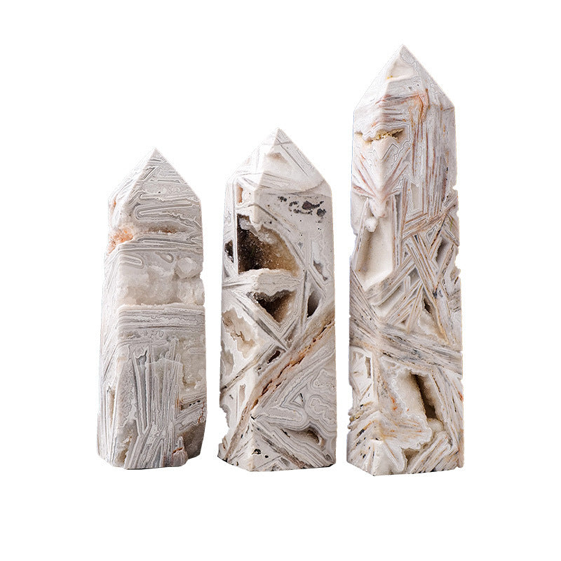 Mexico agate cave crystal column