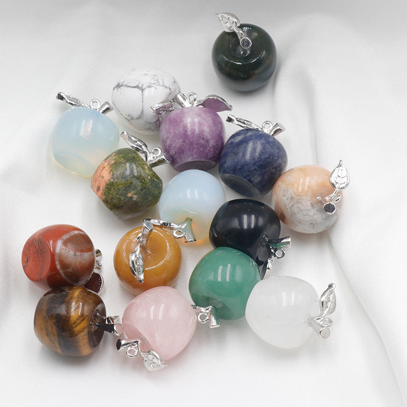 Natural Crystal  Apple Pendant Christmas Eve Christmas Gift
