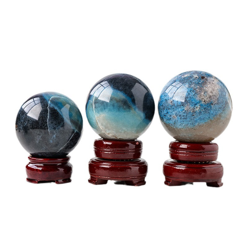 Natural boehmite crystal ball