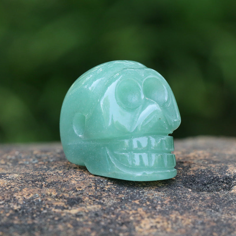 Rock crystal skull ghost head