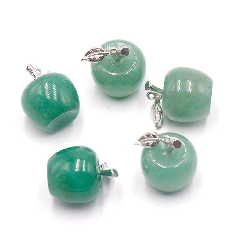 Natural Crystal  Apple Pendant Christmas Eve Christmas Gift