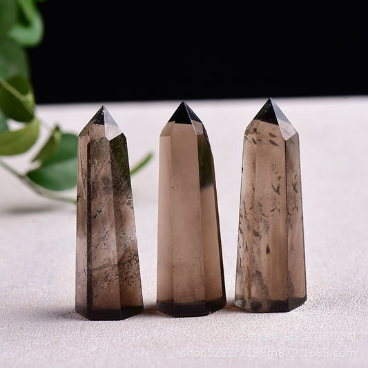 Natural Smoky Quartz Tower
