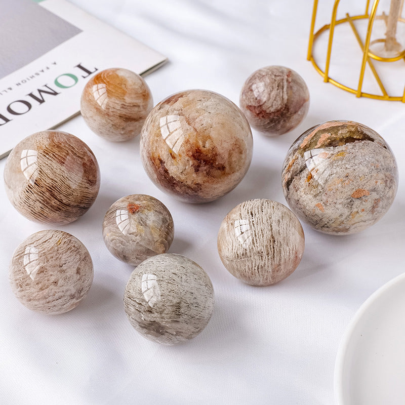 Natural Melaleuca Ghost Crystal Ball