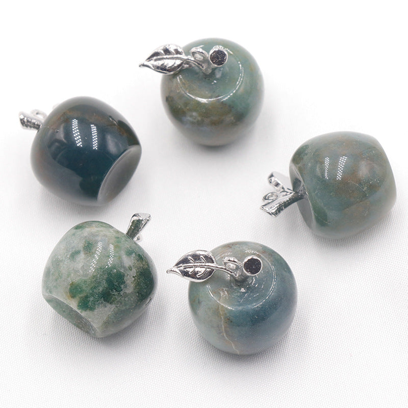 Natural Crystal  Apple Pendant Christmas Eve Christmas Gift